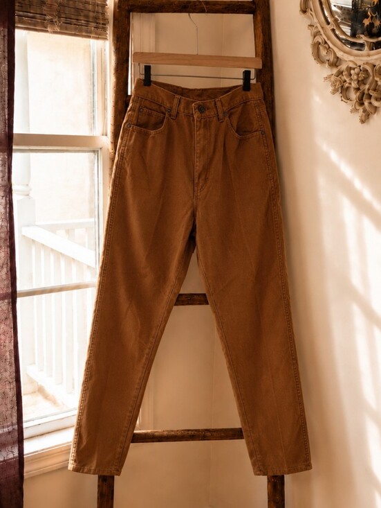Jordache Denim - Vintage 1990s Women's Jordache Basics High Rise Brown Deadstock Jeans